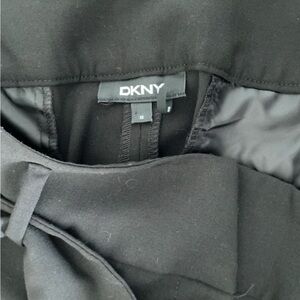DKNY Black Straight Leg Pants
